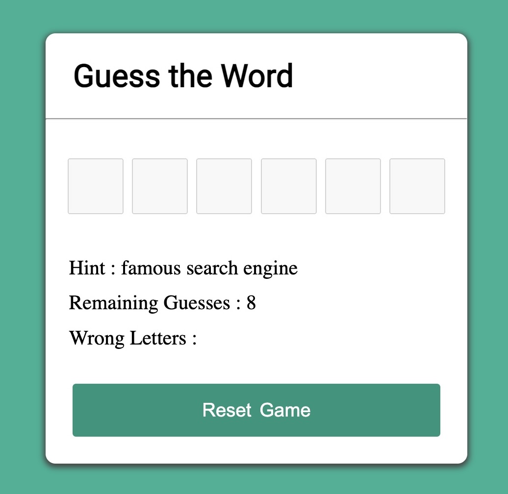 Word Guesser